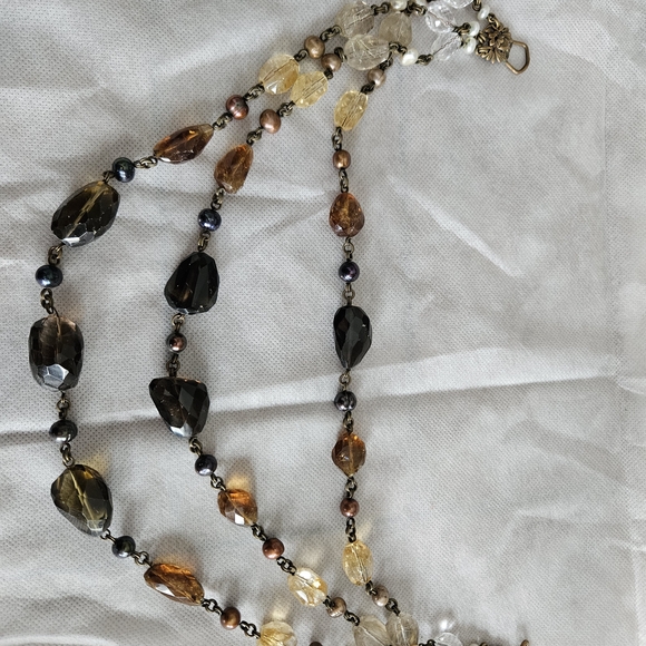 Stephen Dweck Black and Gold Beaded Necklace - Picture 2 of 10
